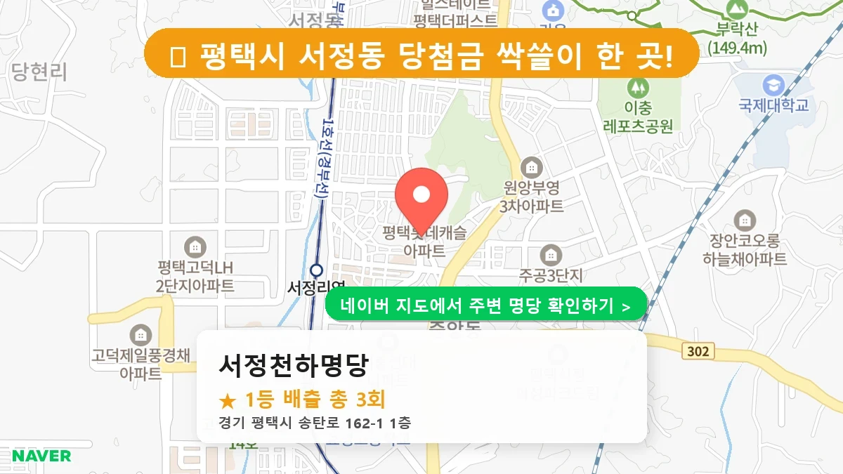 서정천하명당 네이버 지도