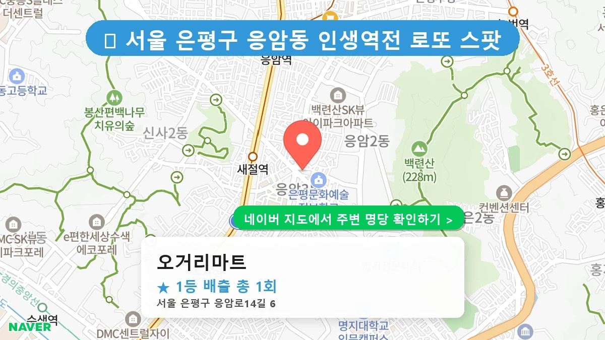 오거리마트 네이버 지도
