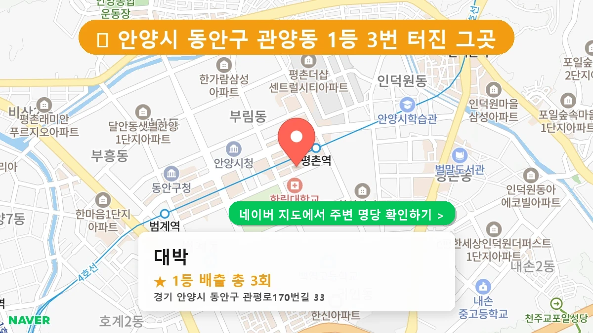대박 네이버 지도