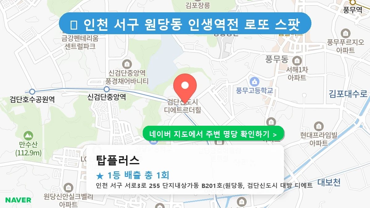 탑플러스 네이버 지도