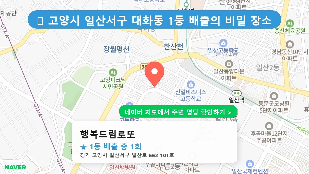 행복드림로또 네이버 지도