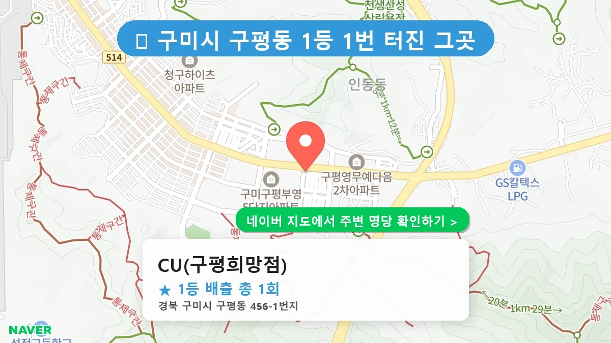 CU(구평희망점) 네이버 지도