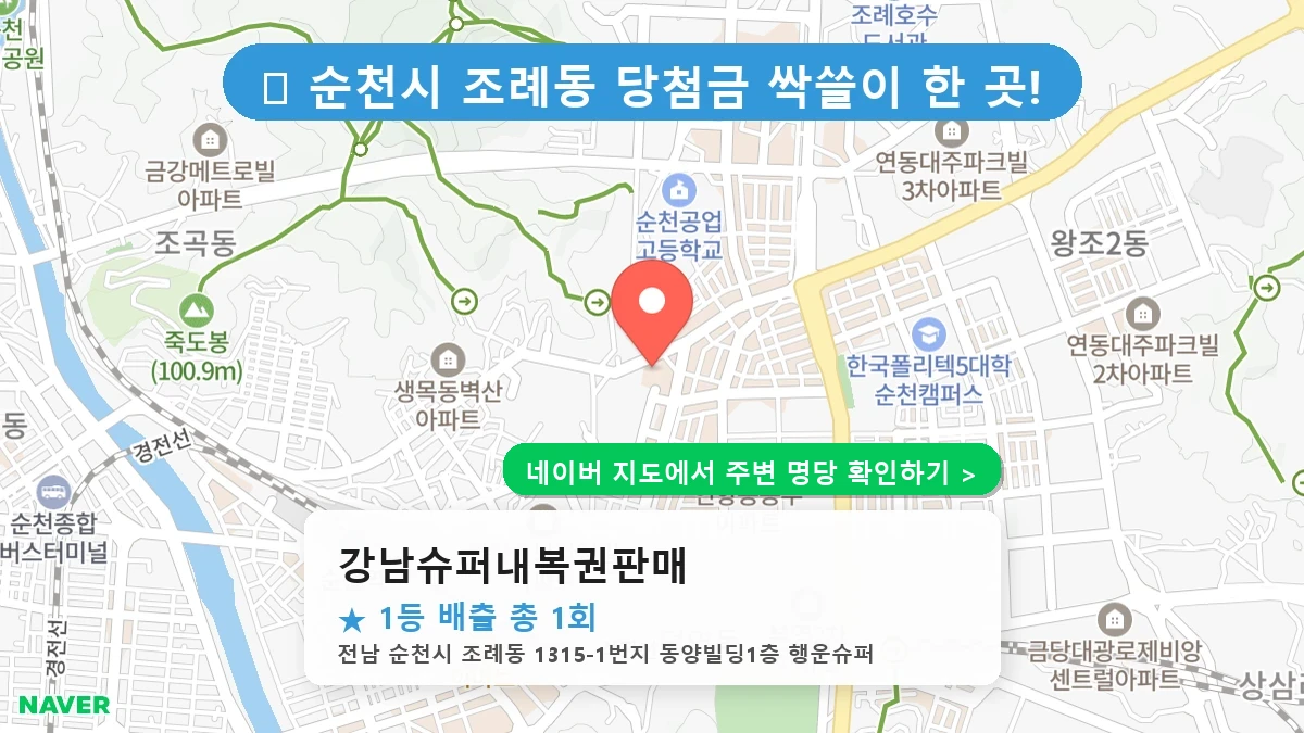 강남슈퍼내복권판매 네이버 지도
