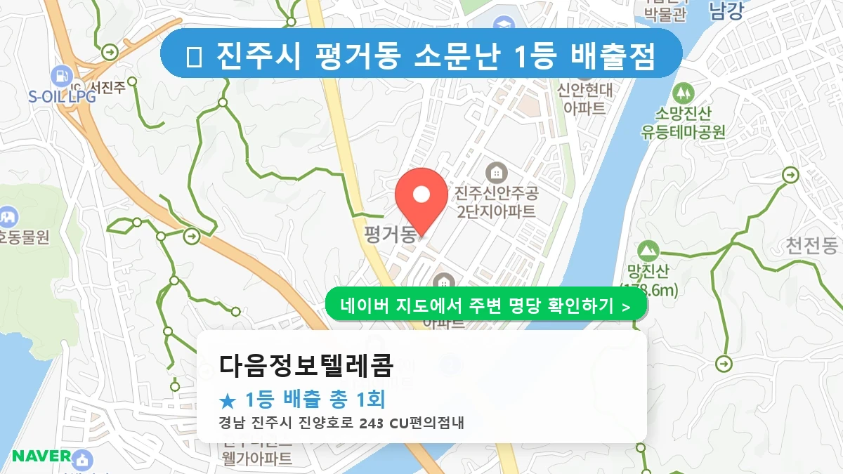 다음정보텔레콤 네이버 지도