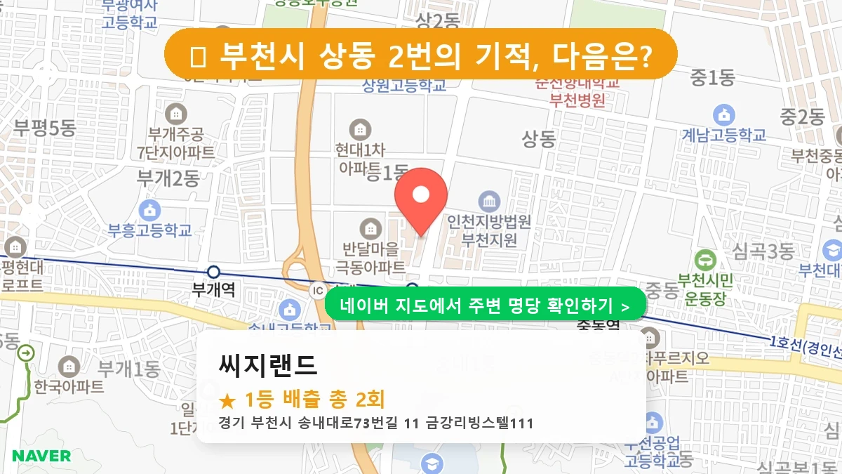 씨지랜드 네이버 지도