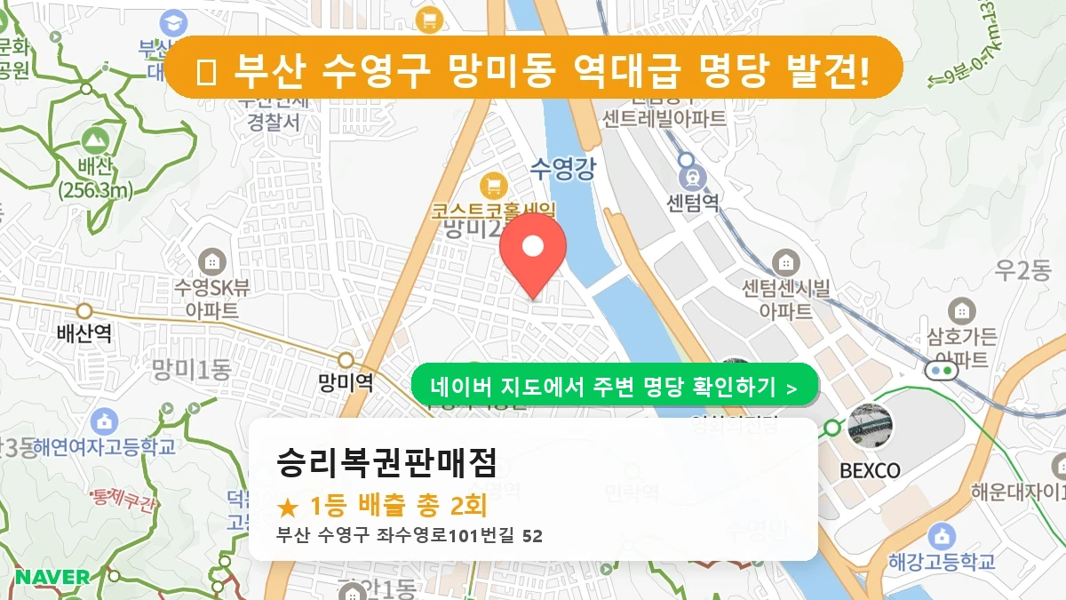 승리복권판매점 네이버 지도