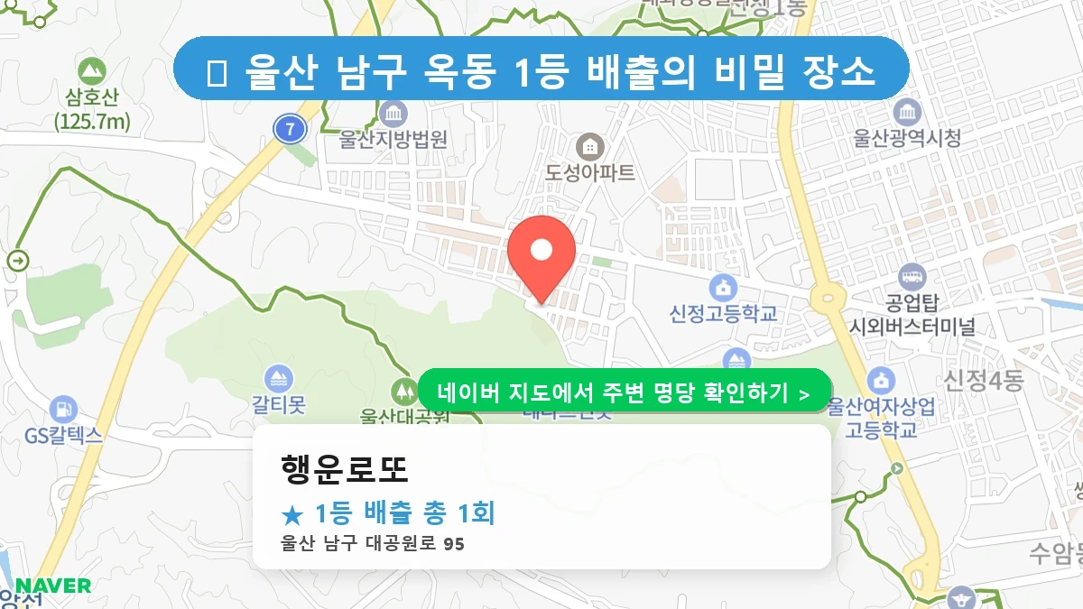 행운로또 네이버 지도