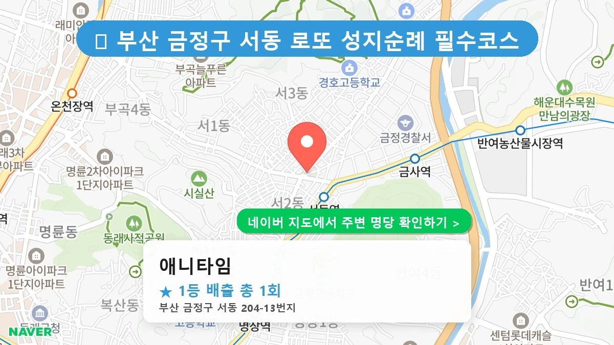 애니타임 네이버 지도
