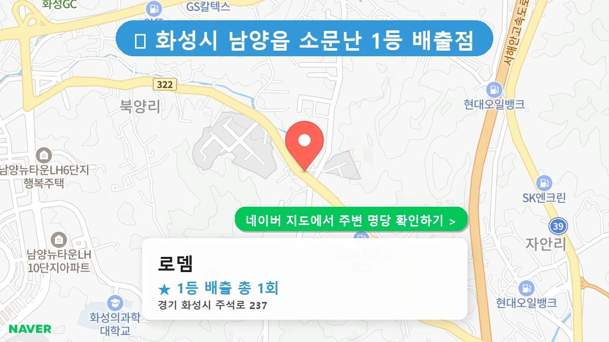 로뎀 네이버 지도