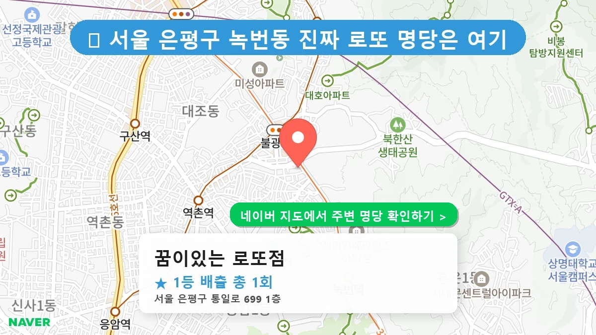 꿈이있는 로또점 네이버 지도