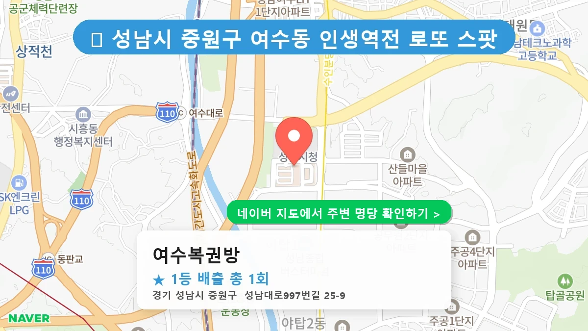 여수복권방 네이버 지도