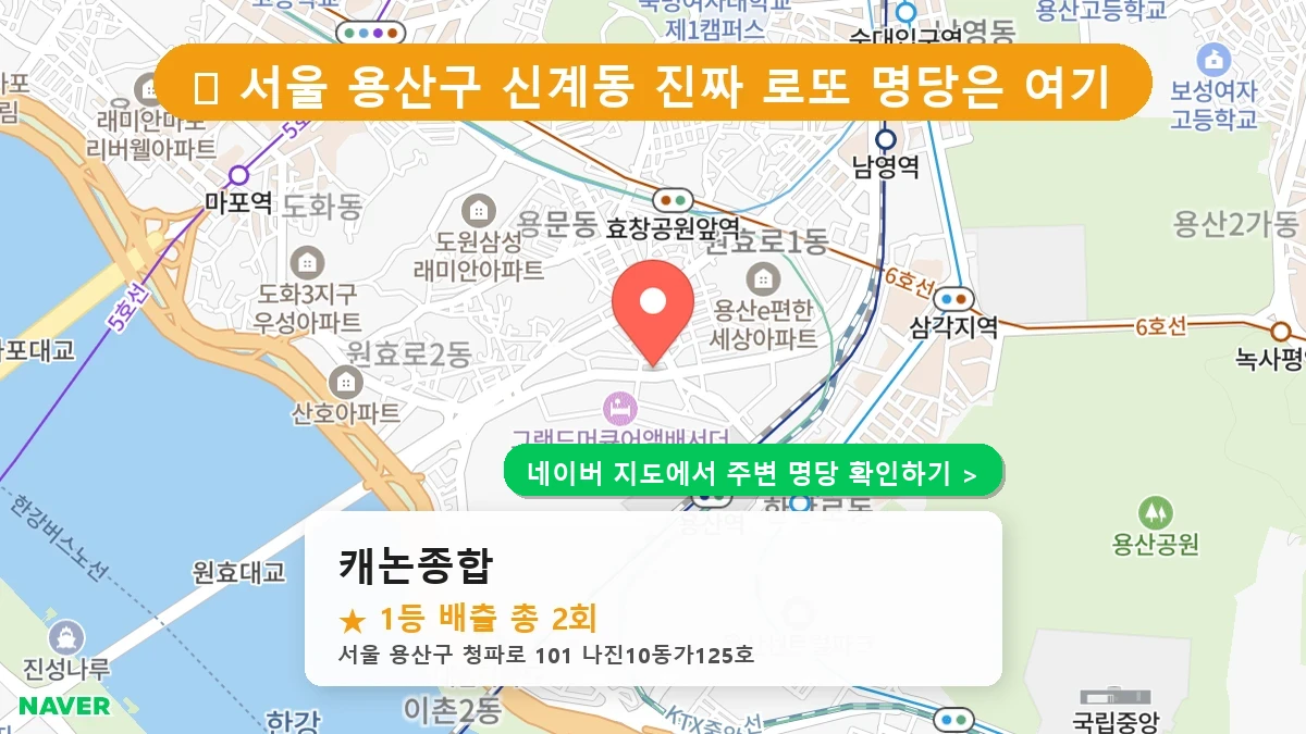 캐논종합 네이버 지도