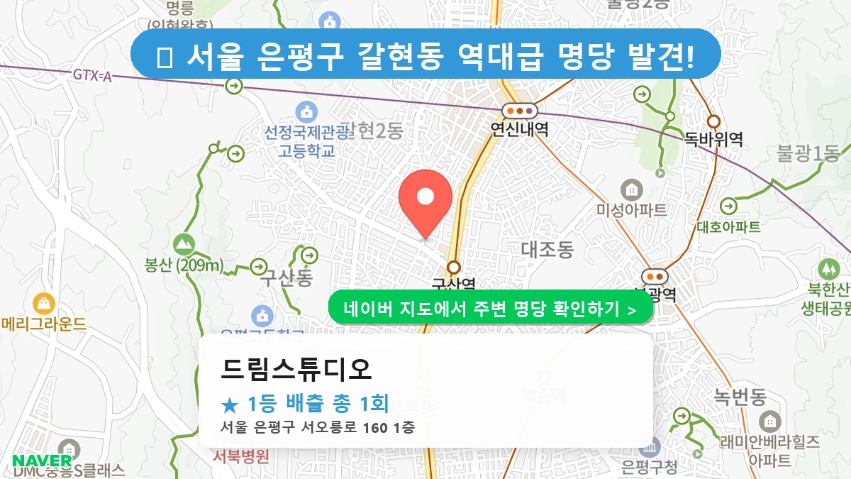 드림스튜디오 네이버 지도