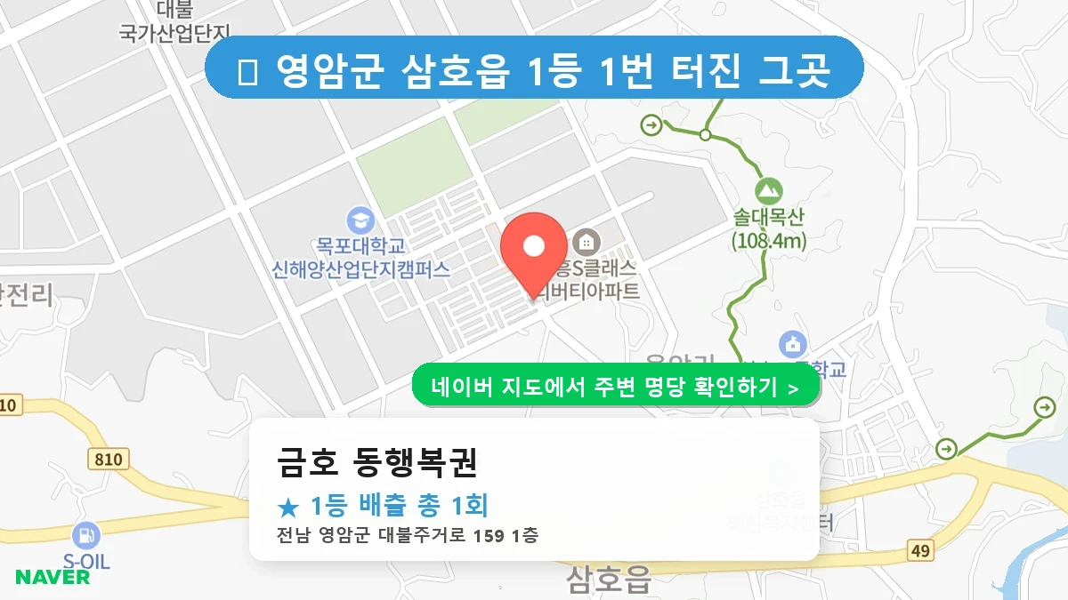 금호 동행복권 네이버 지도