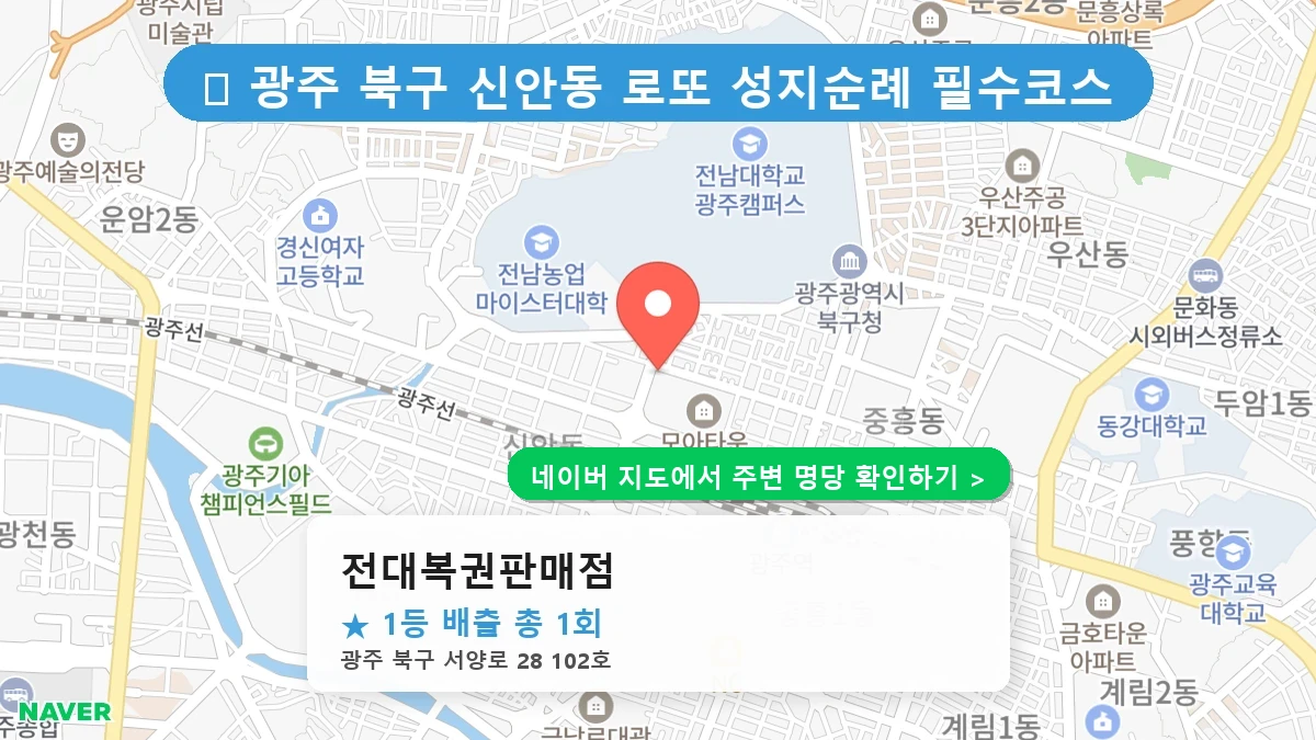 전대복권판매점 네이버 지도