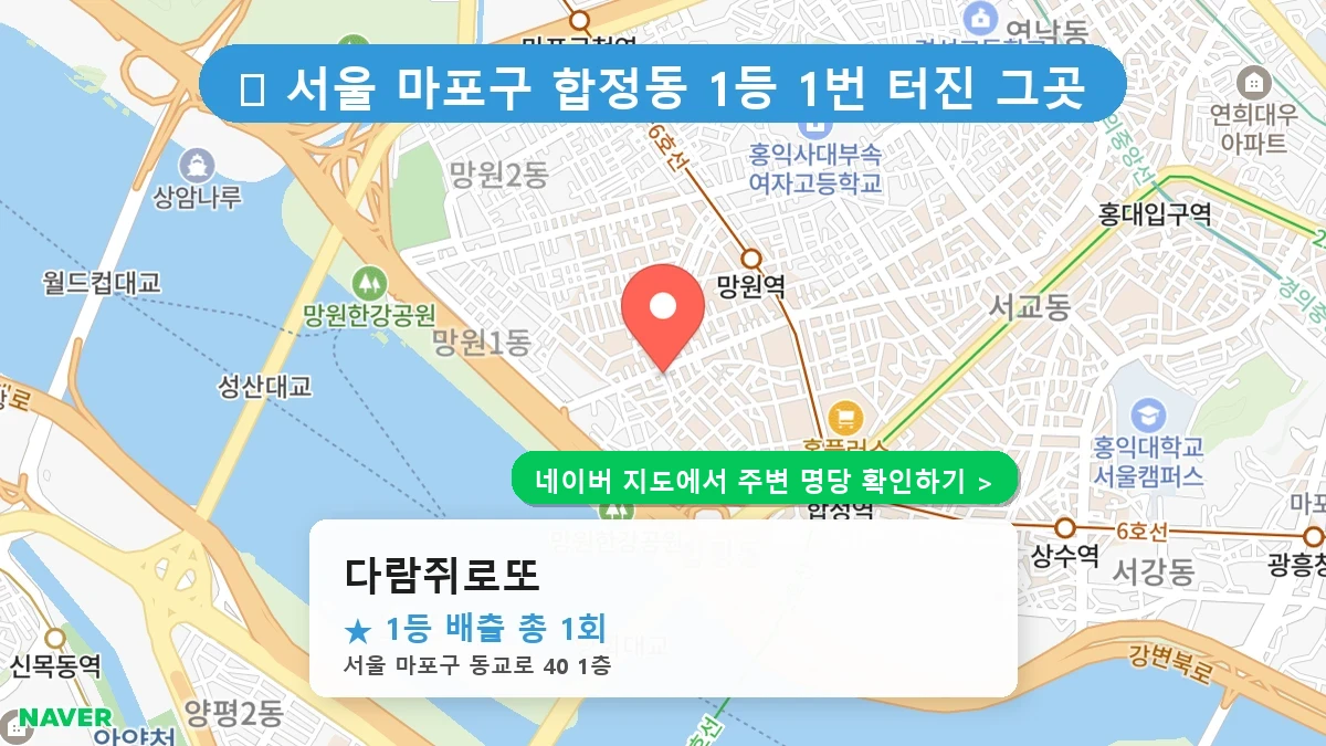 다람쥐로또 네이버 지도