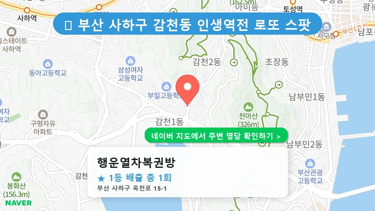 행운열차복권방 네이버 지도