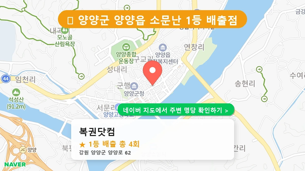 복권닷컴 네이버 지도