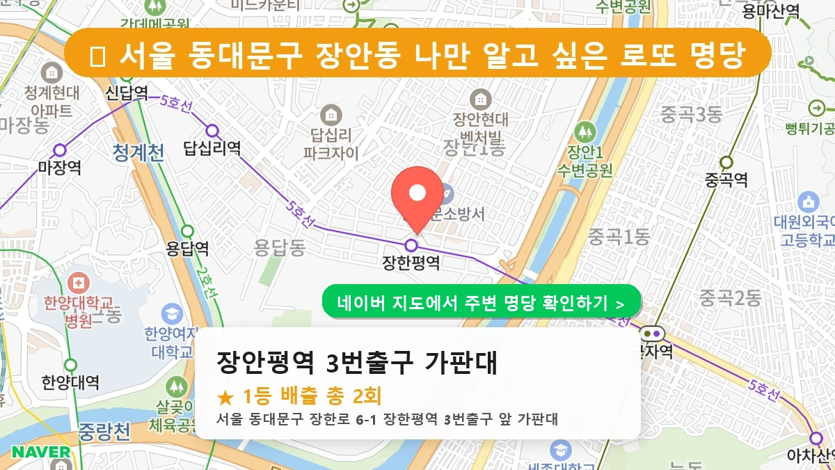 장안평역 3번출구 가판대 네이버 지도