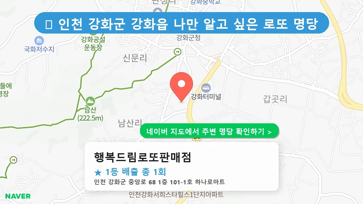 행복드림로또판매점 네이버 지도