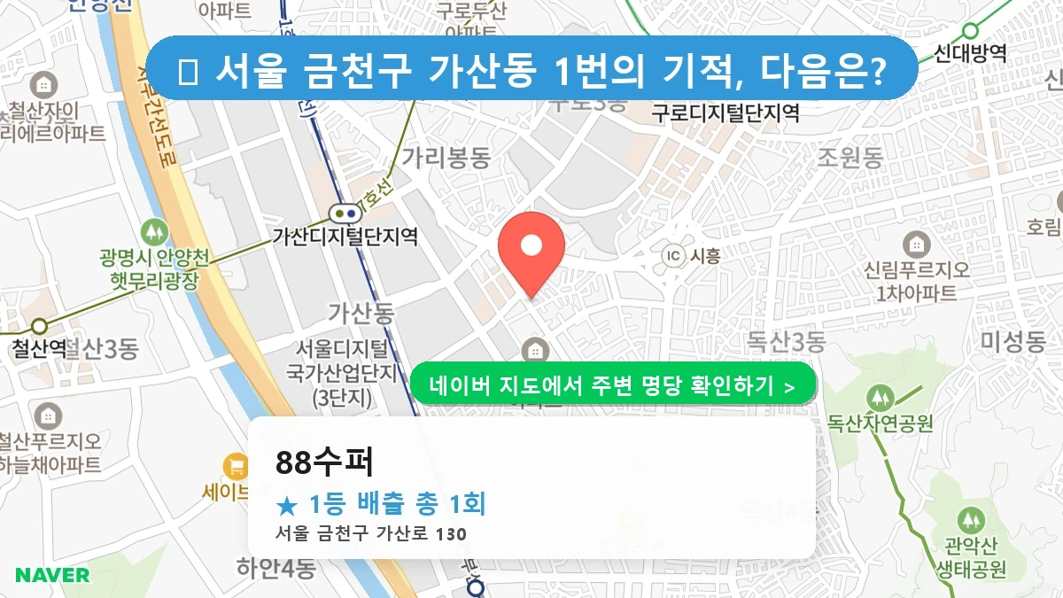 88수퍼 네이버 지도
