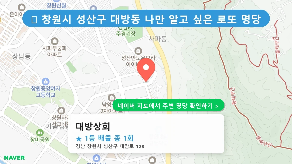대방상회 네이버 지도