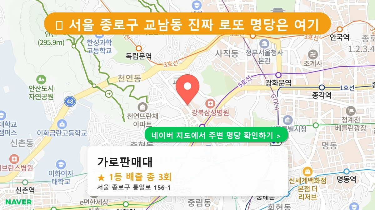 가로판매대 네이버 지도