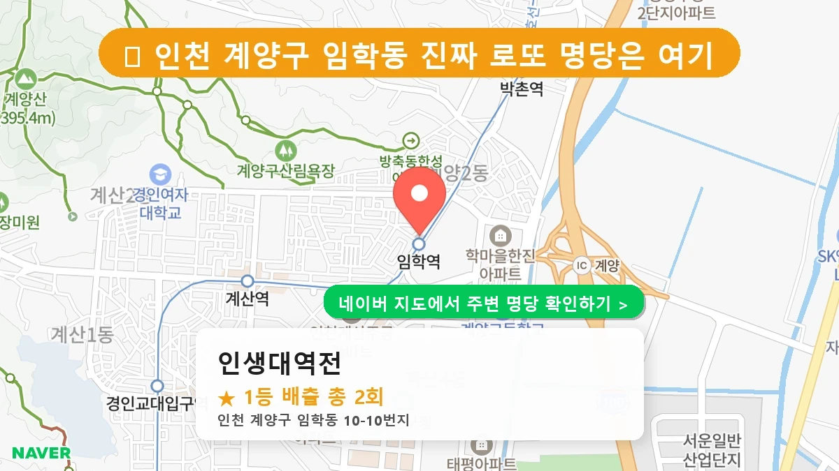 인생대역전 네이버 지도