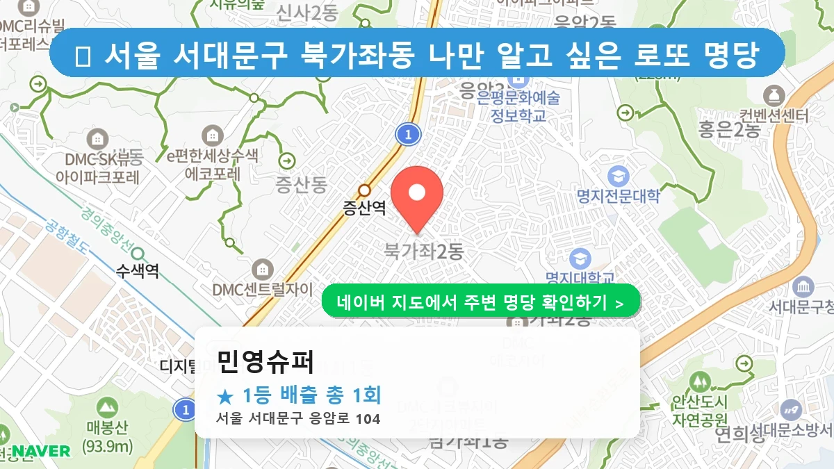 민영슈퍼 네이버 지도