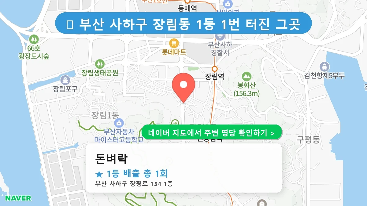 돈벼락 네이버 지도