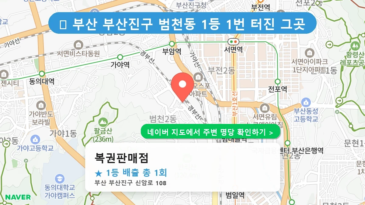 복권판매점 네이버 지도