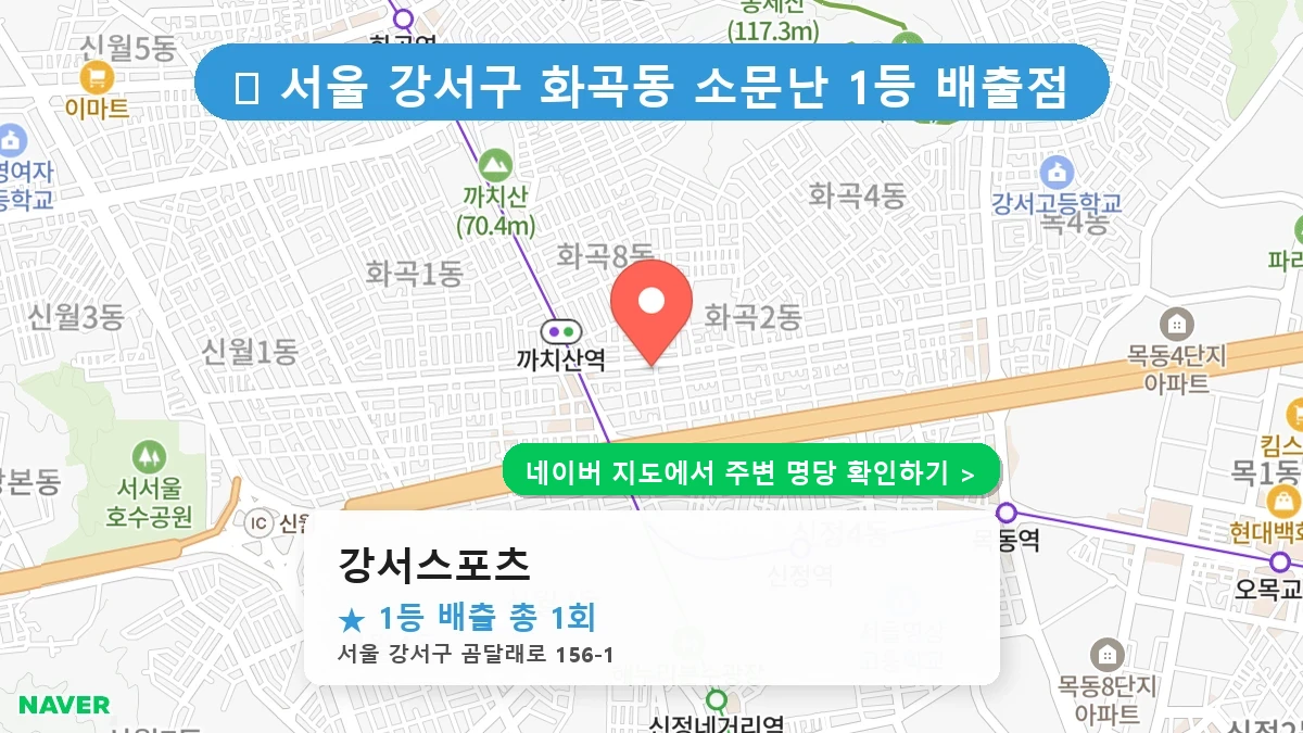 강서스포츠 네이버 지도