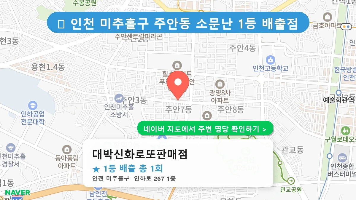대박신화로또판매점 네이버 지도