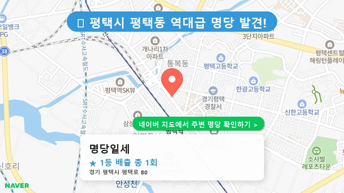 명당일세 네이버 지도
