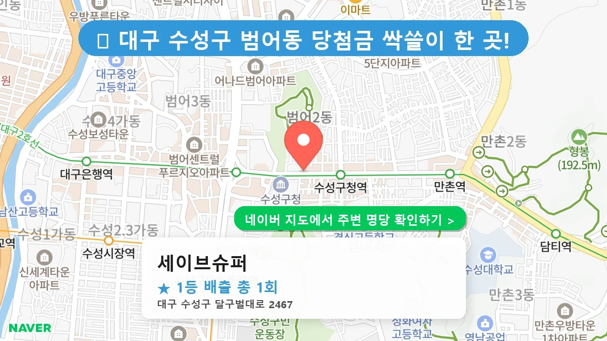 세이브슈퍼 네이버 지도