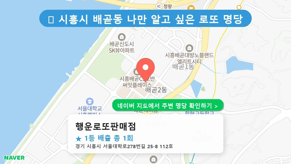 행운로또판매점 네이버 지도