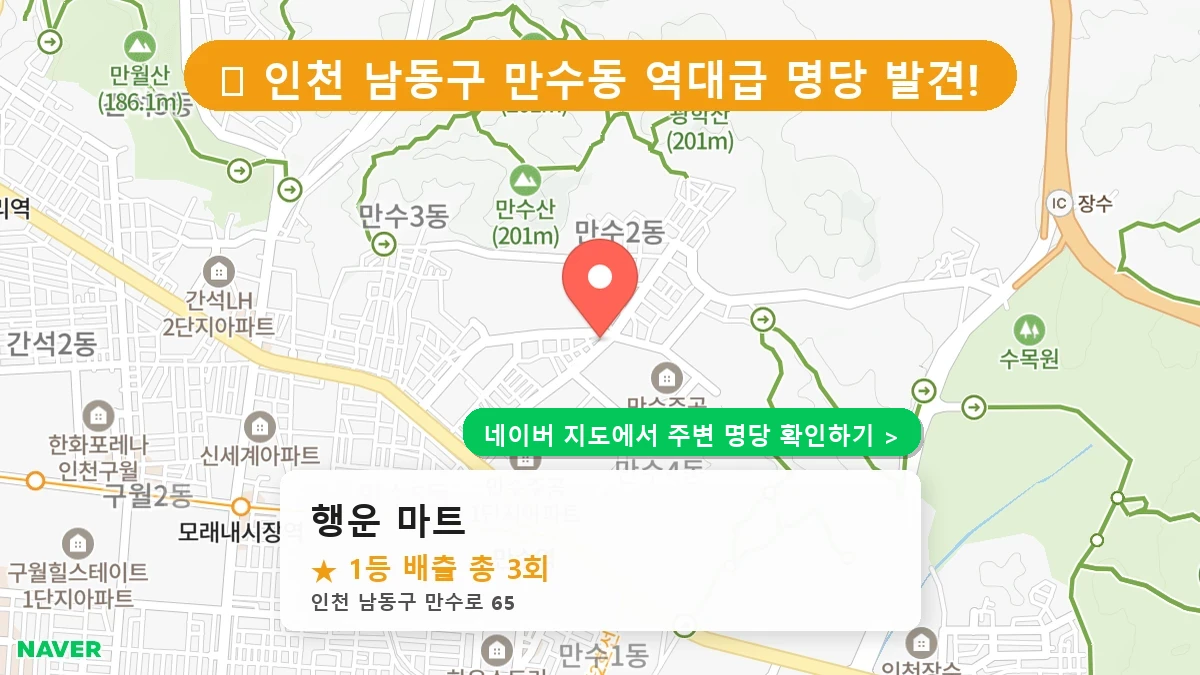 행운 마트 네이버 지도
