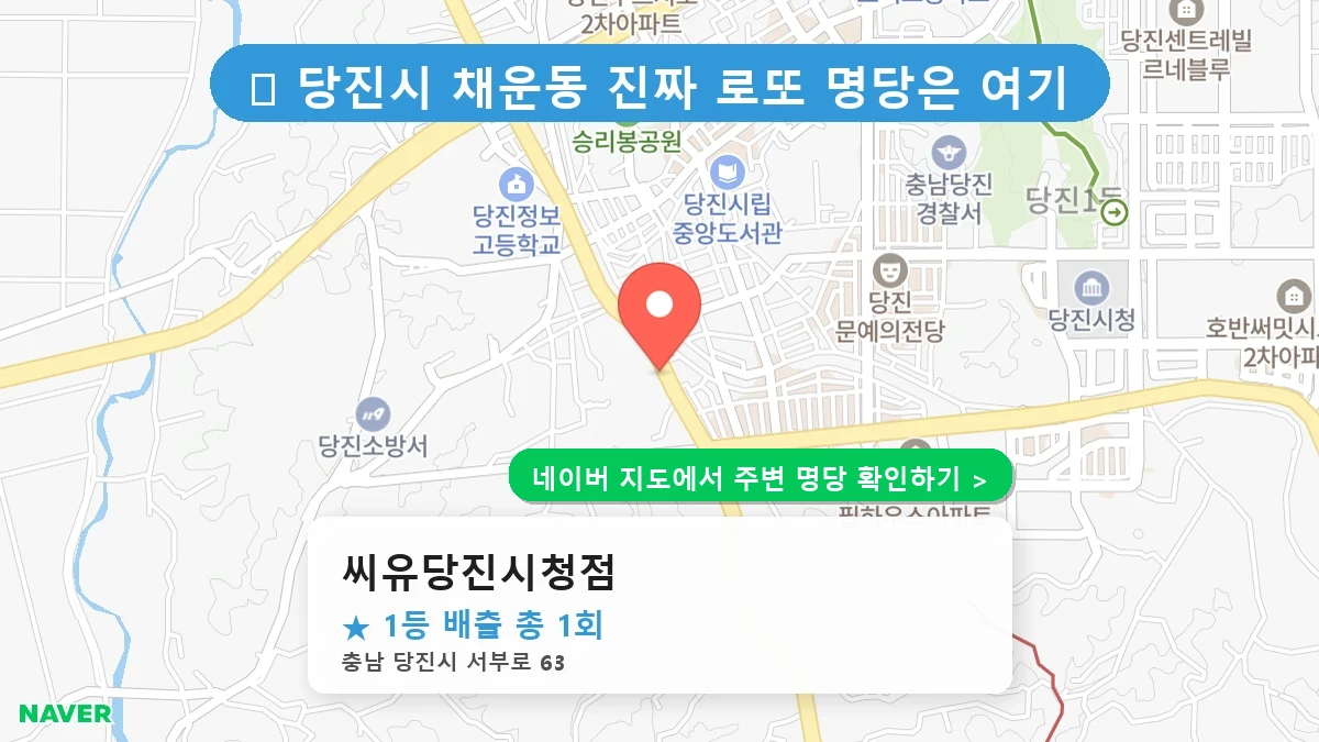 씨유당진시청점 네이버 지도