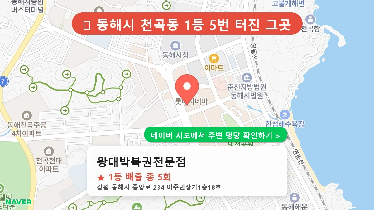 왕대박복권전문점 네이버 지도
