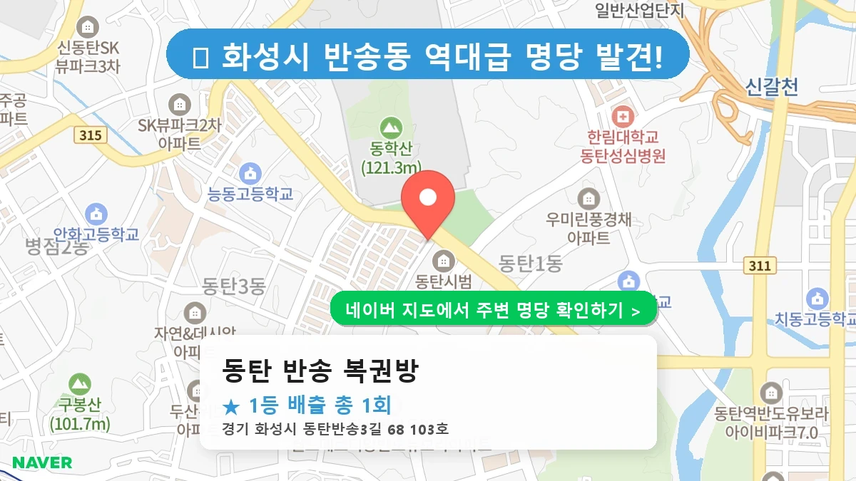동탄 반송 복권방 네이버 지도