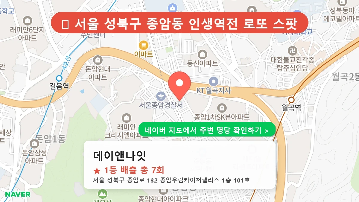 데이앤나잇 네이버 지도