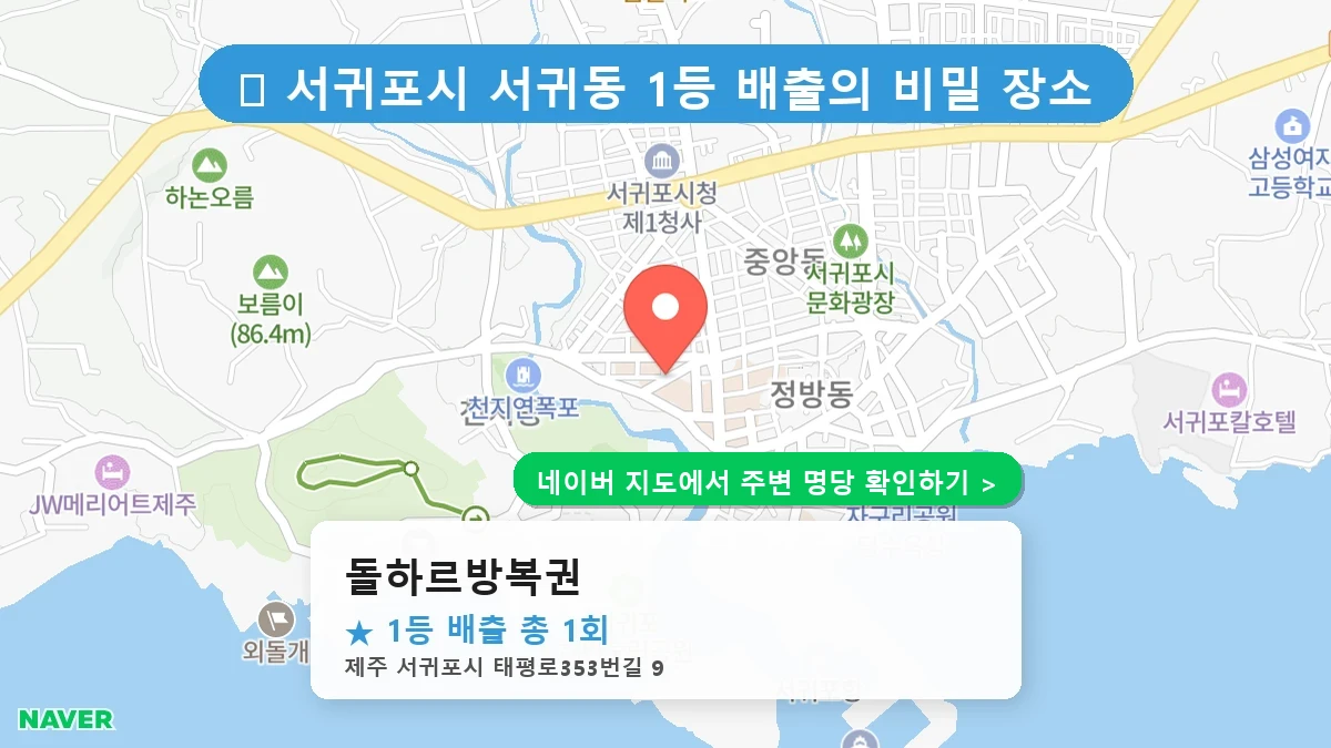 돌하르방복권 네이버 지도