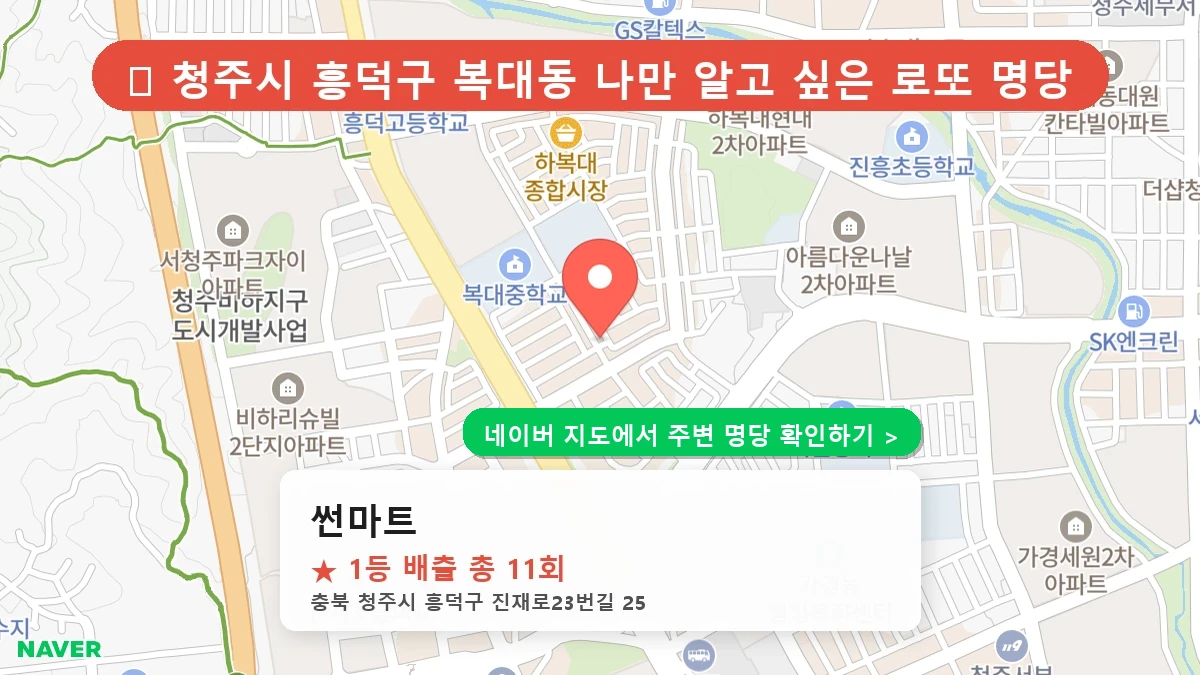 썬마트 네이버 지도