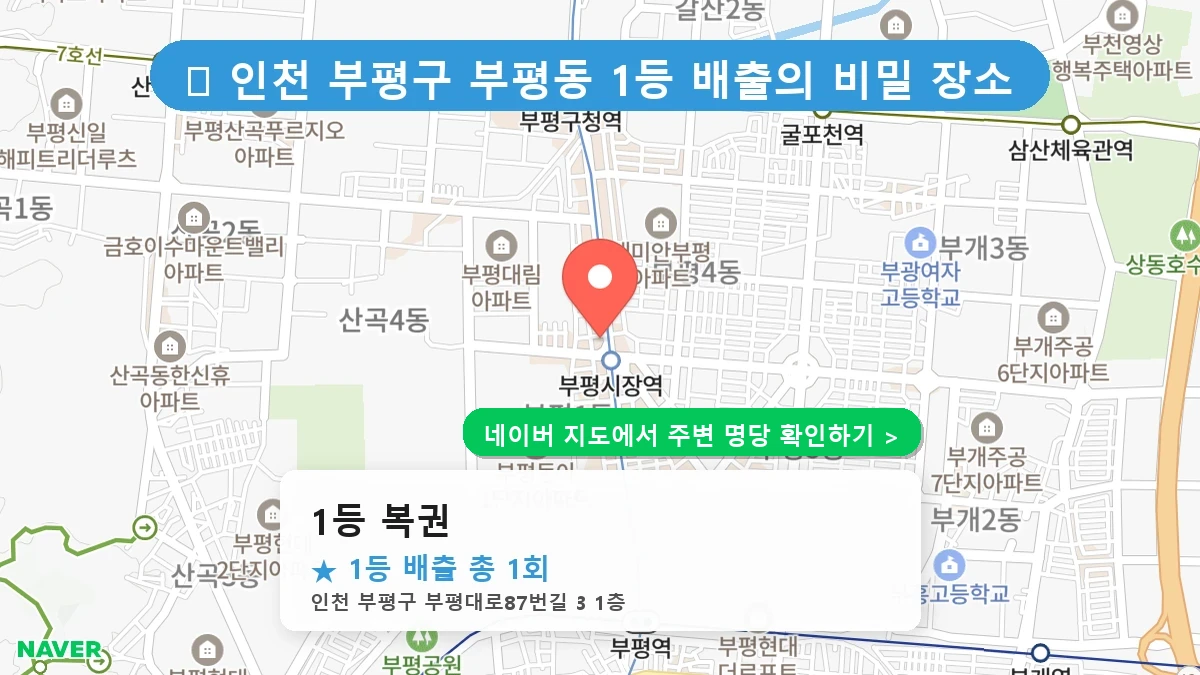 1등 복권 네이버 지도