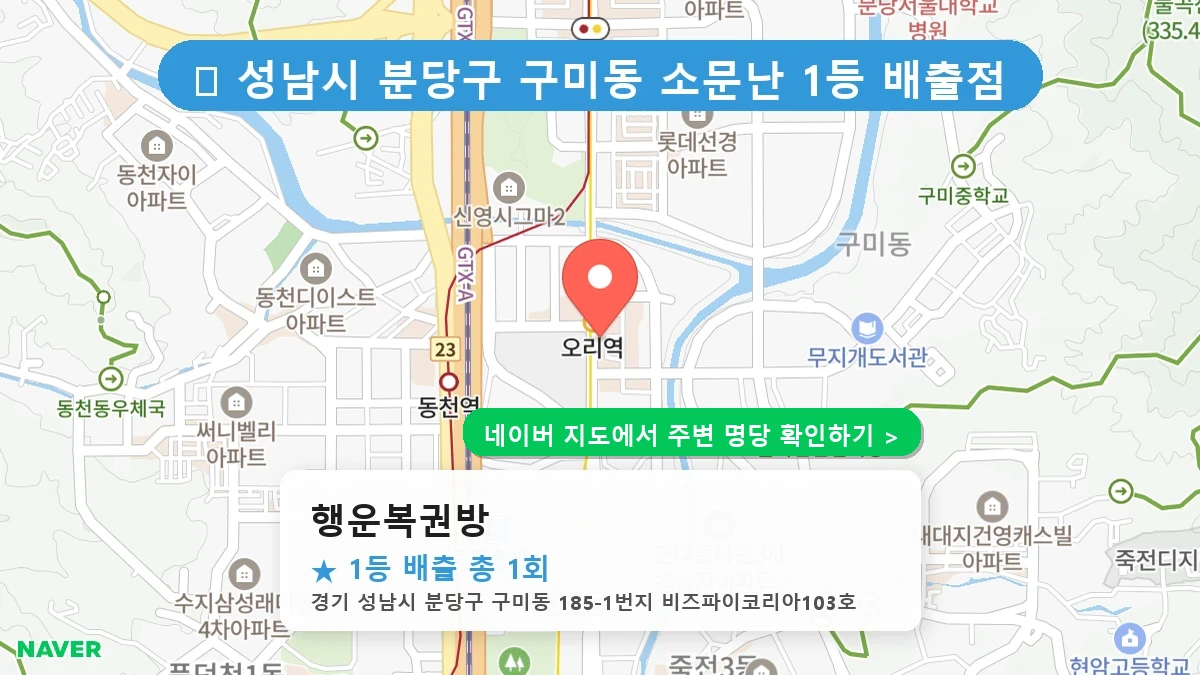 행운복권방 네이버 지도
