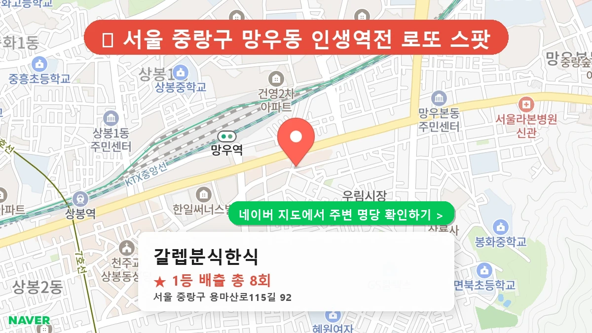 갈렙분식한식 네이버 지도