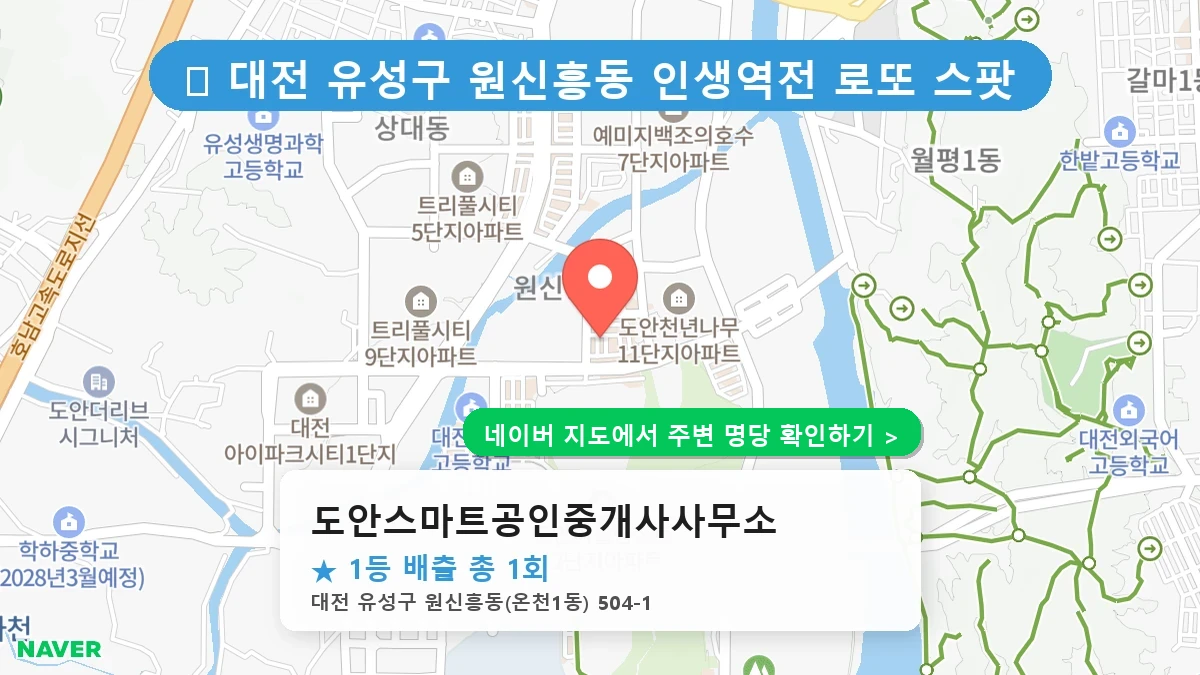 도안스마트공인중개사사무소 네이버 지도