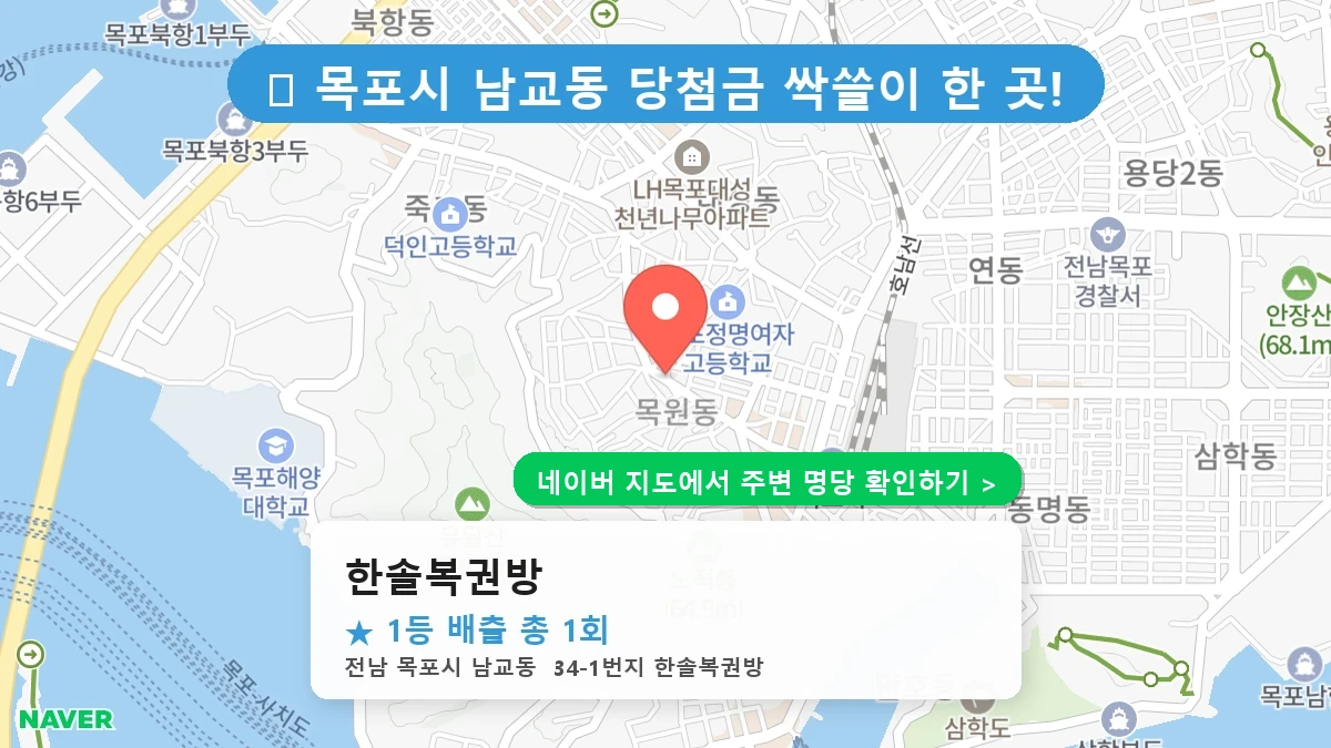 한솔복권방 네이버 지도