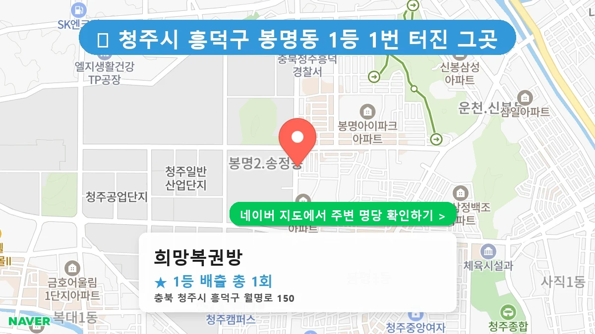 희망복권방 네이버 지도