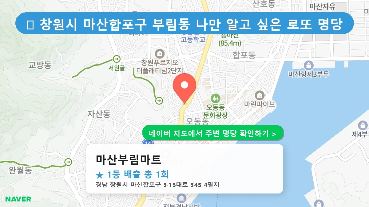 마산부림마트 네이버 지도